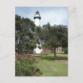 St. Simon's Lighthouse Postkarte