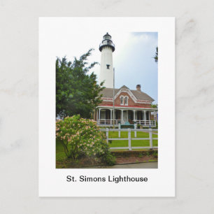 St. Simons Lighthouse Postkarte
