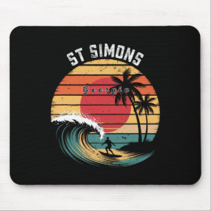 St Simons Strand Georgia Strand Surfen Mousepad