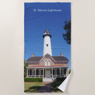 St. Simons Strandtuch im Leuchtturm