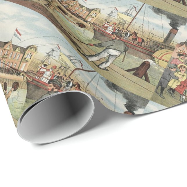 St. Sinterklaas Holländer des Nicks Geschenkpapier (Rolleneckpunkt)