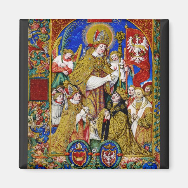 St. Stanislaus Bishop und Martyr Magnet (Vorne)
