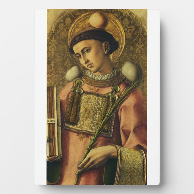 St. Stephen Apostel der siebzigsten Protomartyr Fotoplatte (Vorderseite)