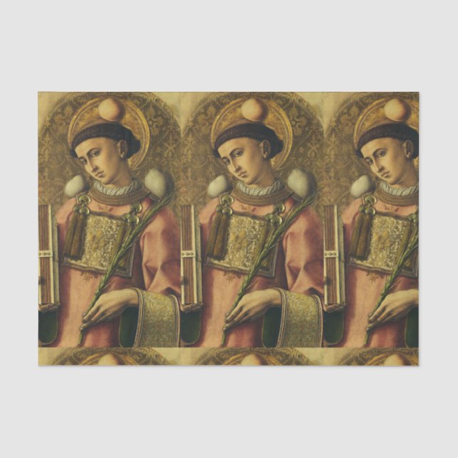 St. Stephen Apostel der siebzigsten Protomartyr Seidenpapier (Vorderseite)