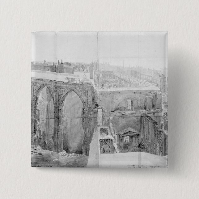 St Stephen, Oberhauses nach dem Feuer Button (Vorderseite)