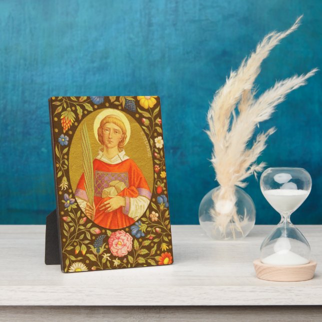 St. Stephen (PM 08) 5"x7" Plaque 2 mit Easel Fotoplatte (Seite)