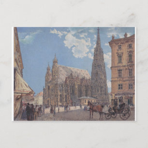 St. Stephen's Cathedral in Vienna by Rudolf Postkarte