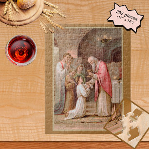 St. Tarcisius empfängt die Eucharistie (BL 02)