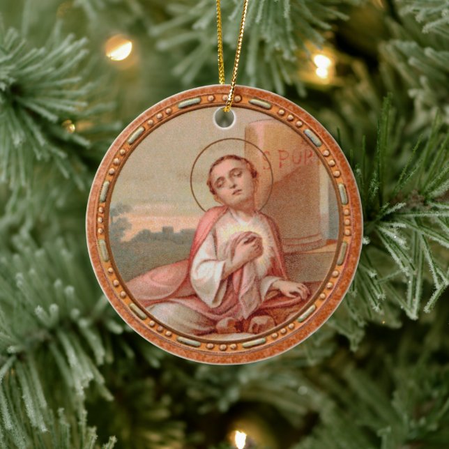 St. Tarcisius of Rome Roundel (BF 004) Keramik Ornament (Baum)