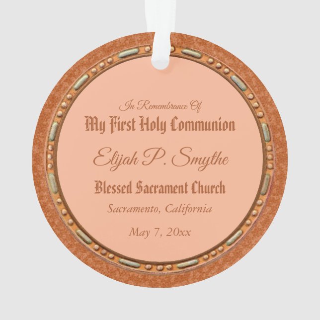 St. Tarcisius of Rome Roundel (BF 004) Ornament (Rückseite)