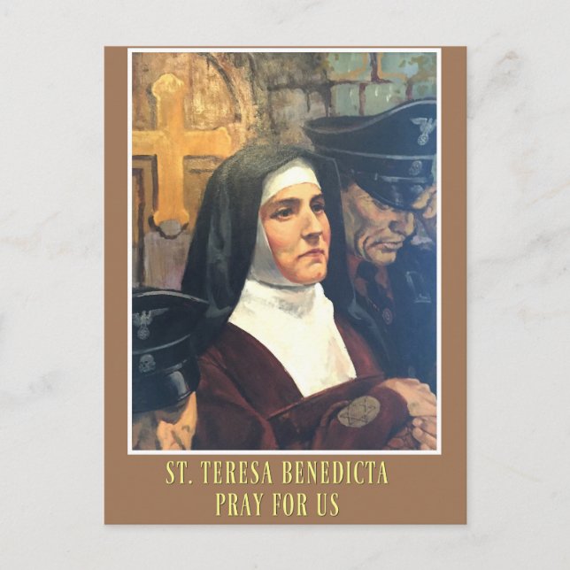 ST. TERESA BENEDICTA DES CROSS EDITH STEIN POSTKARTE (Vorderseite)