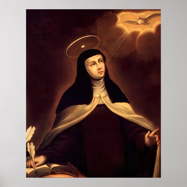 St Teresa de Avila Katholic Saint Therese Arco Poster (Vorne)