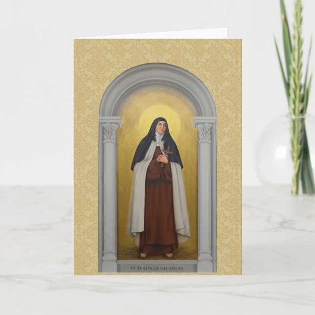 St. Teresa der Anden Carmelite Karte (Vorderseite)