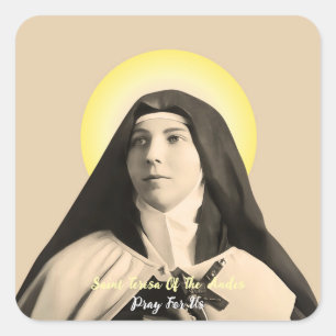 ST. TERESA DER ANDES QUADRATISCHER AUFKLEBER