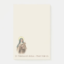 St Teresa religiöser Carmelite Nonne Avila Post-it Klebezettel