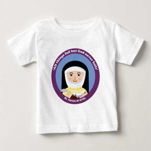 St Teresa von Avila Baby T-shirt (Vorderseite)