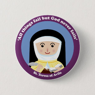 St Teresa von Avila Button