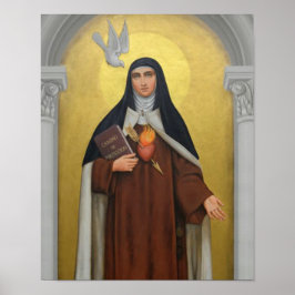 St. Teresa von Avila Carmelite Nun Religious Poster