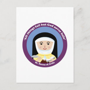 St. Teresa von Avila Postkarte