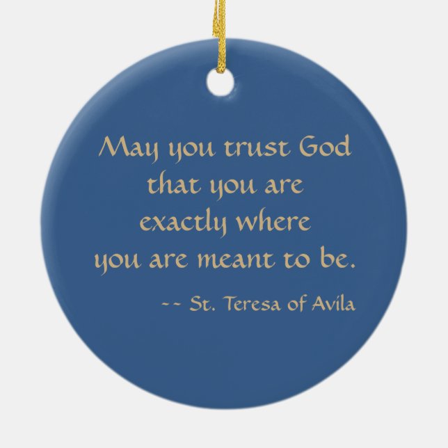 St. Teresa von Avila (SAU 28) Keramikornament (Hinten)