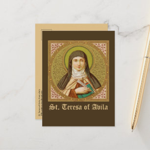 St. Teresa von Avila (SNV 27) (SquareImage) Horiz Postkarte