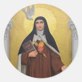 St Teresa von Avila Teresa von Jesus Runder Aufkleber