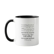 St. Teresa von Avila Zitat Tasse