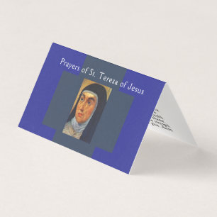 St. Teresa von Jesus Gebetskarte