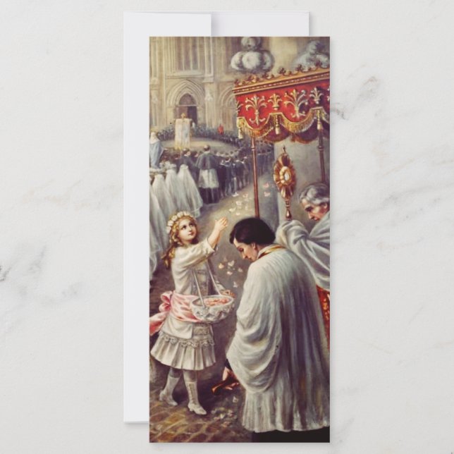 St. Teresa wirft Blume zum gesegneten Sakrament (Vorderseite)