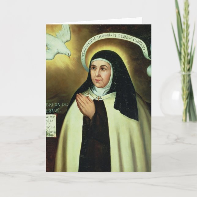 St Theresa von Avila 1570 Karte (Vorderseite)