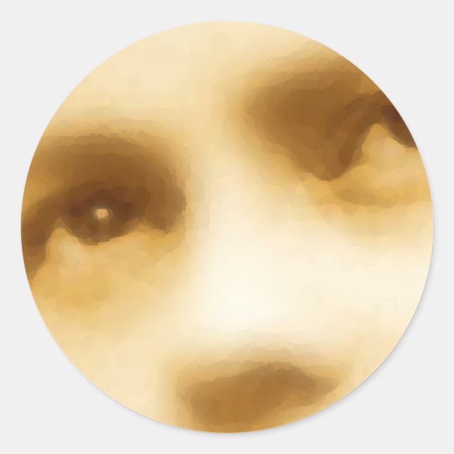 St Therese 3 Runder Aufkleber (Vorderseite)