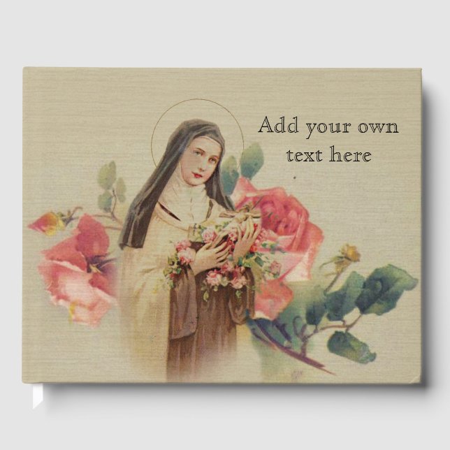 St. Therese Child Jesus Rose Gästebuch (Vorderseite)