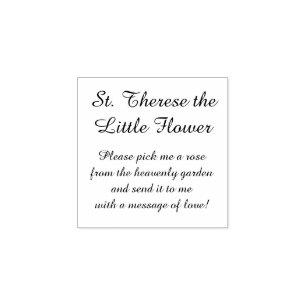 St. Therese das kleine Blume Gebet Gummistempel