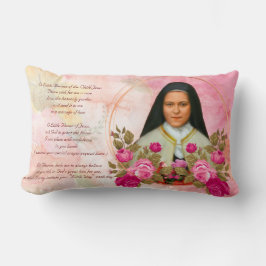 St. Therese das kleine Blume-Kissen Lendenkissen