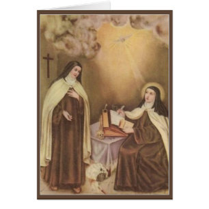 St Therese de l'enfant Jésus peu de fleur