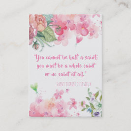 St. Therese der Lisieux Zitat-Rosen-heiligen Karte