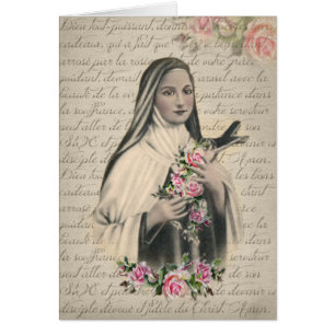 St Therese du cru de roses de Jésus d'enfant