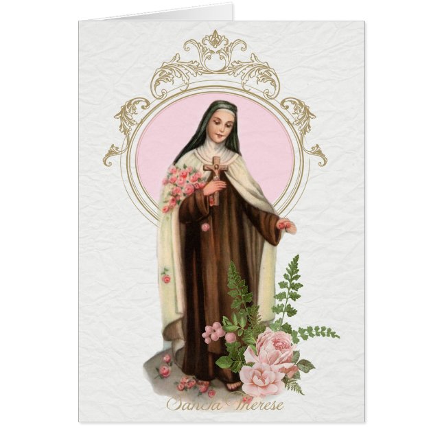 St Therese du cru de roses de Lisieux religieux (Devant)
