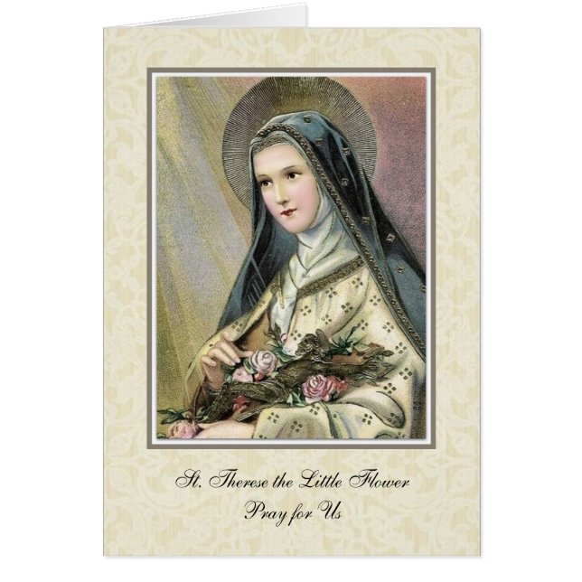 St Therese du cru de roses de Lisieux religieux (Devant)