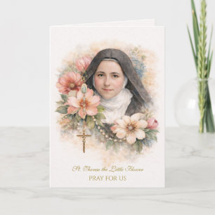 St. Thérèse Heiliger Rosenkranz “Alles ist Gnade” Karte
