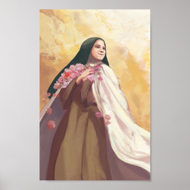 St. Thérèse im Himmel Poster (Vorne)