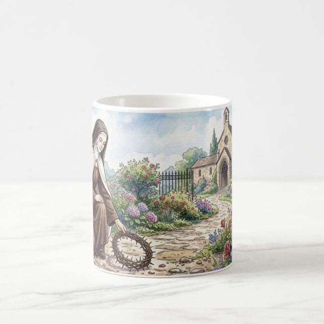 St. Therese im Klostergarten Kaffeetasse (Mittel)