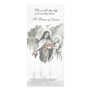 St. Therese Lisieux Katholische Beerdigungskarte Werbekarte
