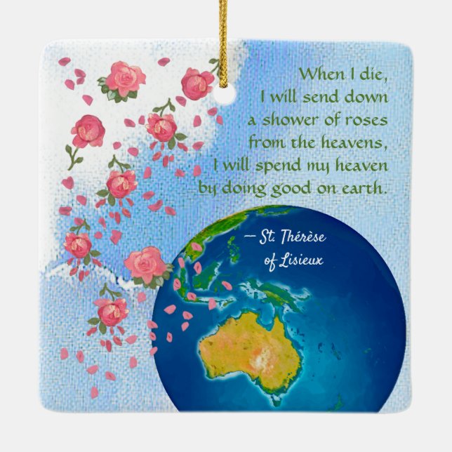 St. Thérèse of Lisieux (BJE 01; Asia/Australia) Keramikornament (Rückseite)