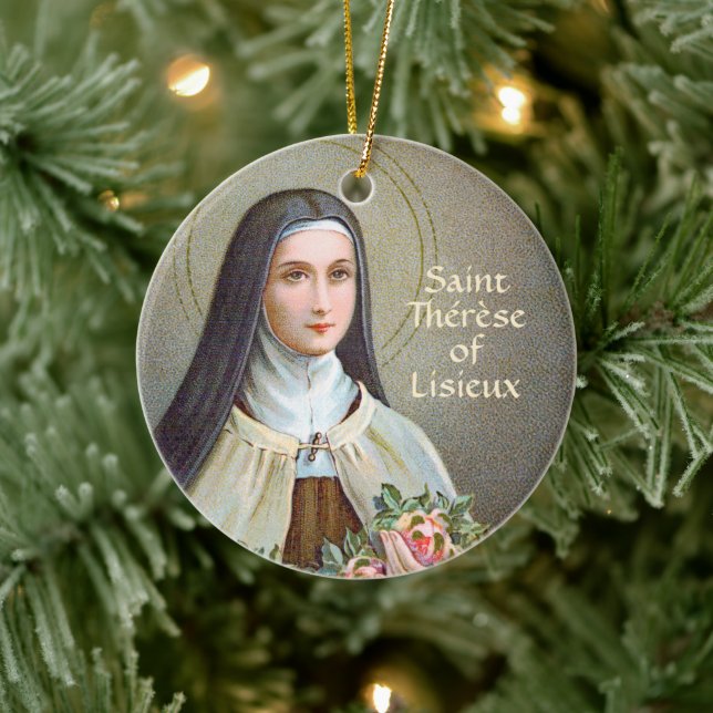 St. Thérèse of Lisieux the Little Flower (BJE 01)  Keramik Ornament (Baum)