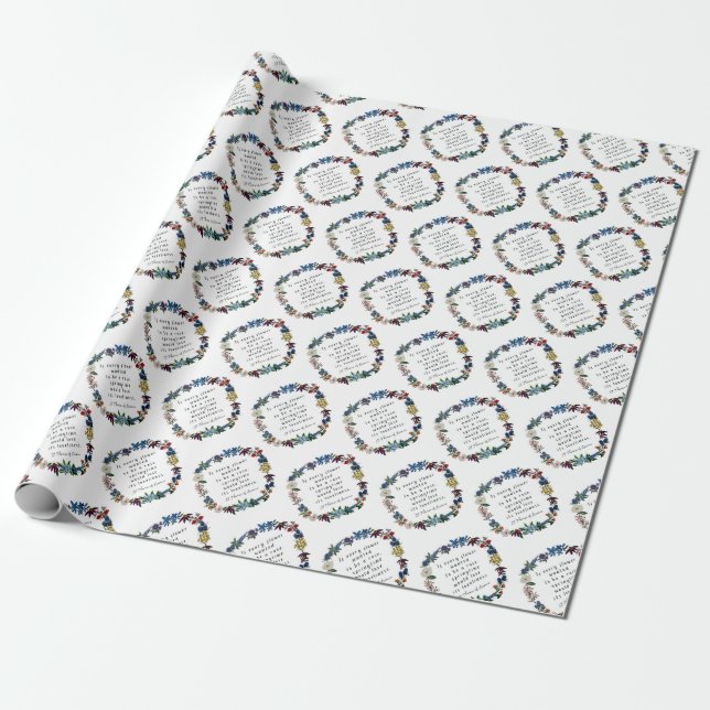 St Thèrése of Lisieux Wrapping Paper Geschenkpapier (Ungerollt)