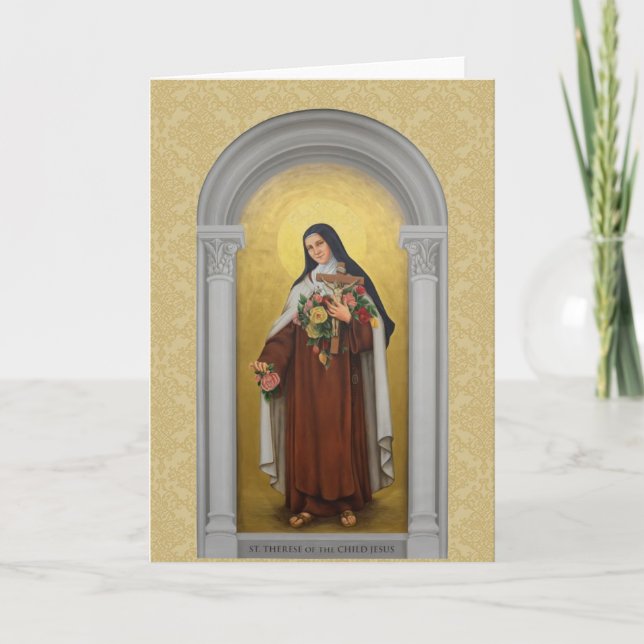 St. Therese of the Child Jesus Gülle Karte (Vorderseite)