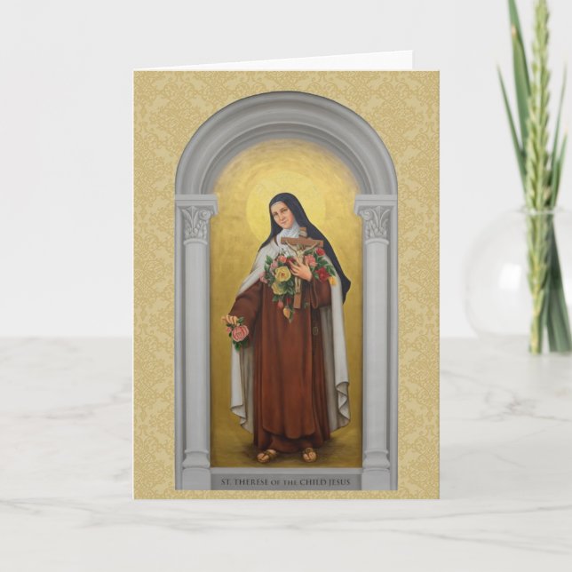 St. Therese of the Child Jesus Gülle Karte (Vorderseite)