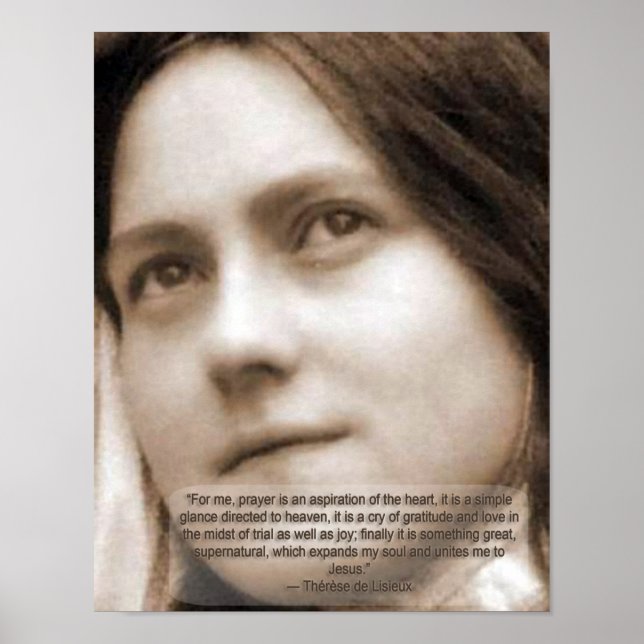 St Therese Quotes Poster (Vorne)