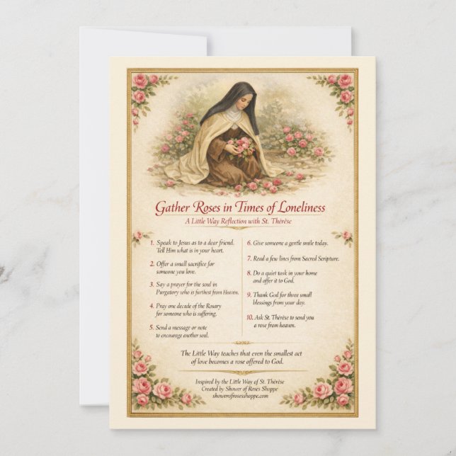 St. Therese Reflection Prayer Roses  (Vorderseite)